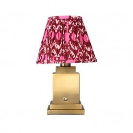 Ludlow Ikat Pink Rechargeable Lamp