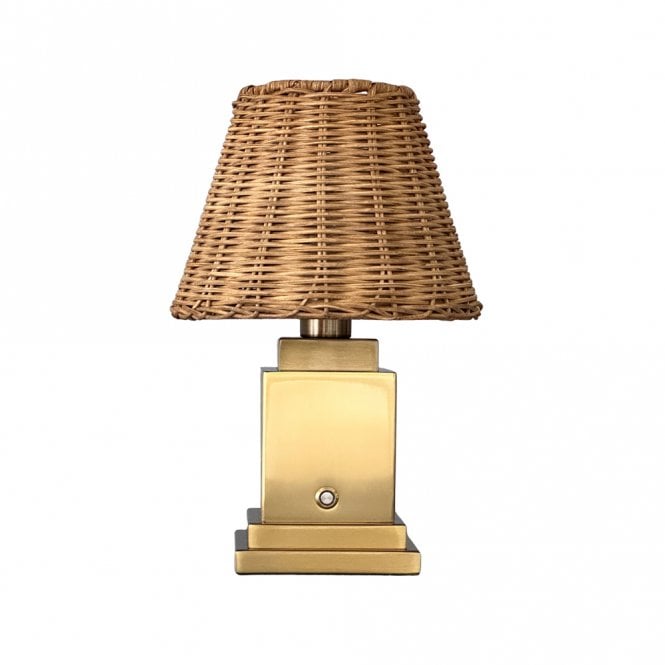 Ludlow Lighting Ludlow Wicker Rechargeable Lamp
