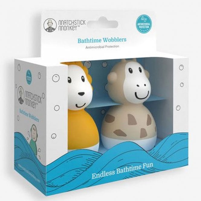 Matchstick Monkey Bath Time Wobblers - Lion & Giraffe