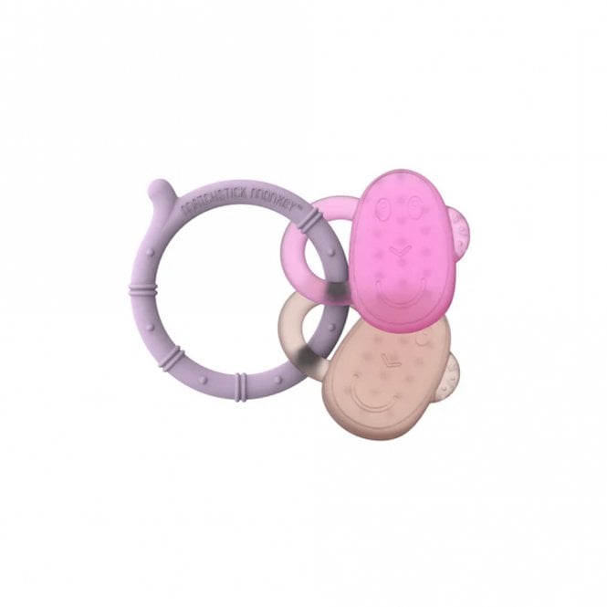 Matchstick Monkey Ice Cooling Teether - Pink