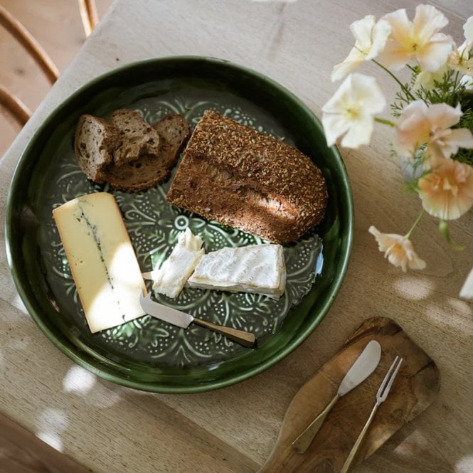 MeanWhile Forest Enamel Round Platter