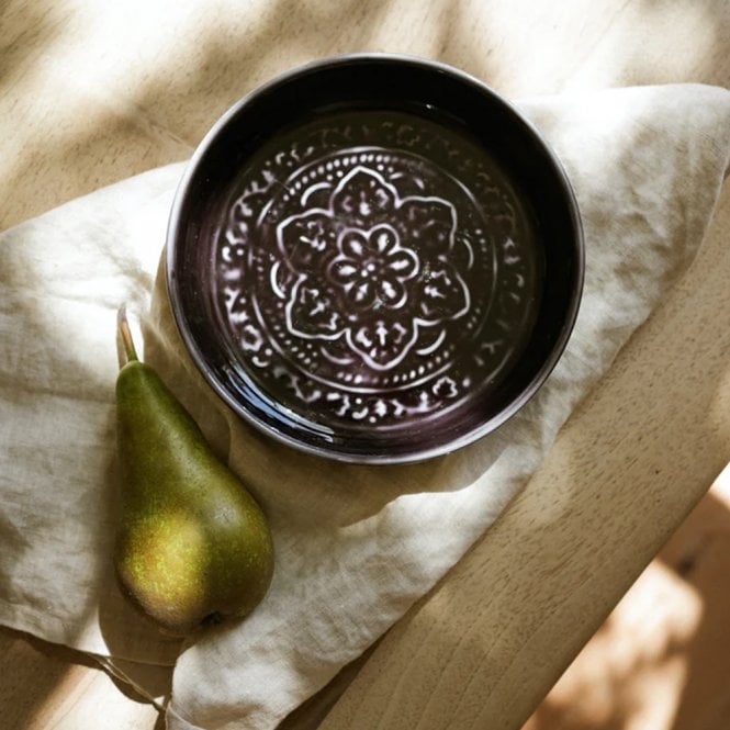 MeanWhile Slate Enamel Serving Dish