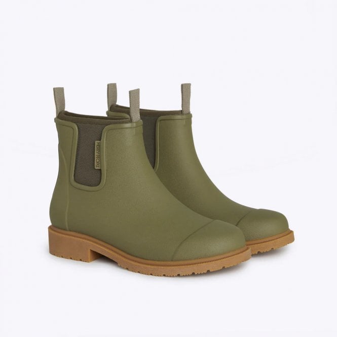 Merry People Bobbi Khaki Ankle Wellington Boot