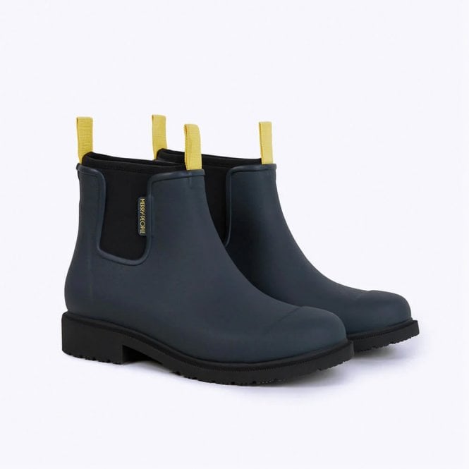 Merry People Bobbi Midnight Blue Ankle Wellington Boot