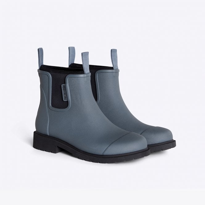 Merry People Bobbi Slate Grey Ankle Wellington Boot