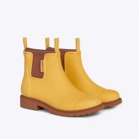 Bobbi Sunflower Yellow Ankle Wellington Boot