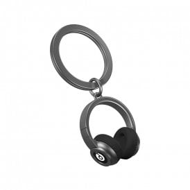 Black Headphones Keyring