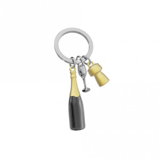 Metalmorphose Champagne Bottle Keyring