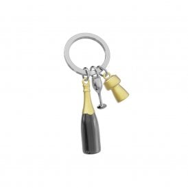 Champagne Bottle Keyring