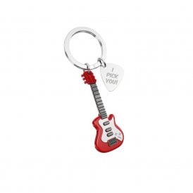Electric Guitar & Pick Keyring