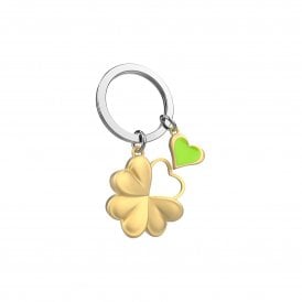 Lucky Four Leaf Clover Keyring