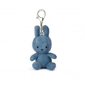 Corduroy Keyring Aviator Blue 10cm