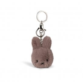 Eco Fuzzy Taupe Keyring