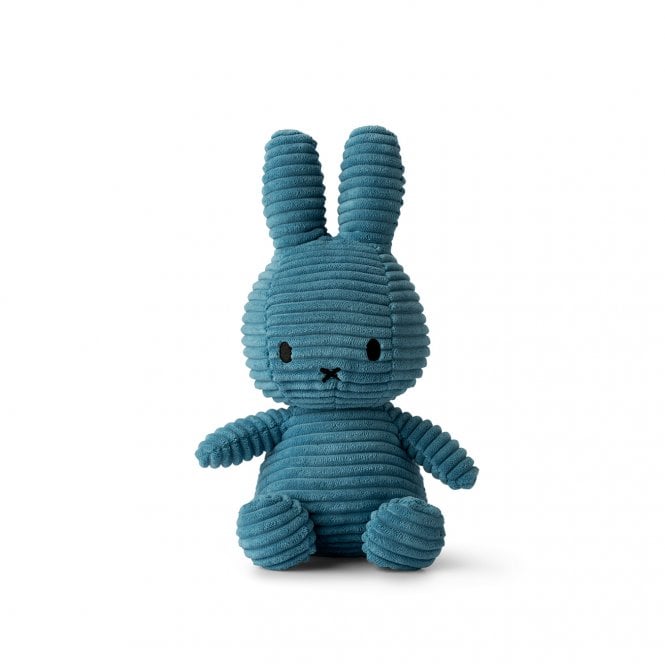 Miffy Sitting Corduroy Aviator Blue 23cm