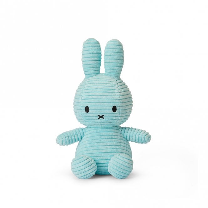 Miffy Sitting Corduroy Turquoise 23cm
