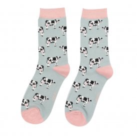 Duck Egg Cows Ankle Socks