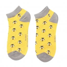 Yellow Honey Bee Trainer Socks