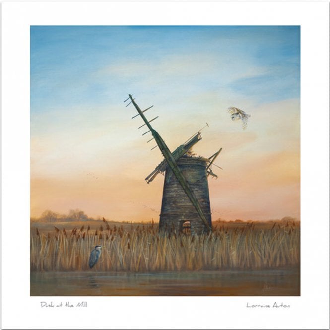Mistletoe House Lorraine Auton Dusk at the Mill Card