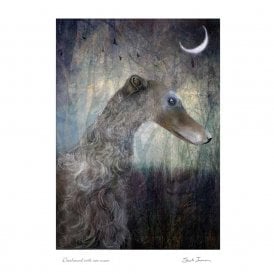 Sarah Jameson Deerhound with New Moon Card