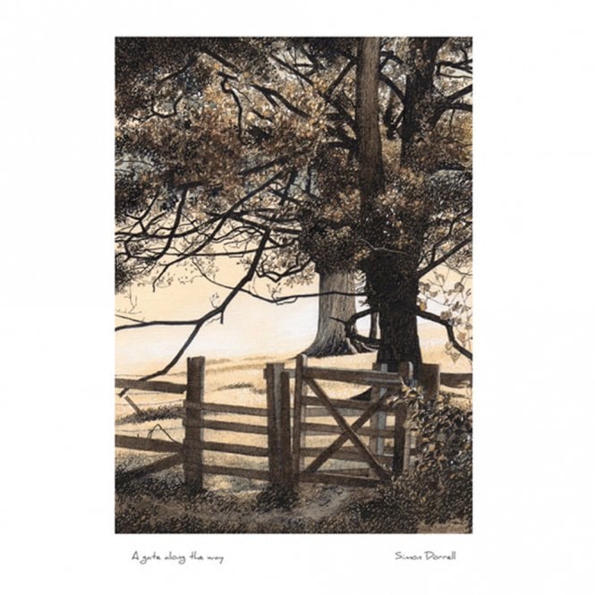 Mistletoe House Simon Dorrell A Gate Along The Way Card
