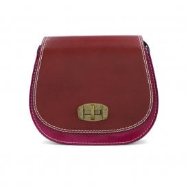 Tamponato Leather Saddle Crossbody Bag - Multi Colourway