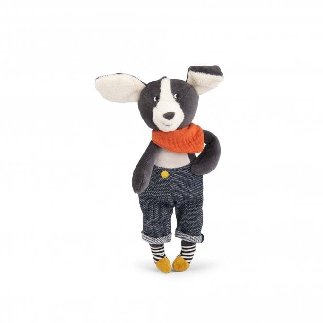 Moulin Roty Soft Toy Dog - Puce