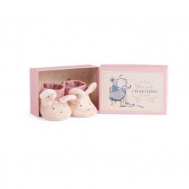 The Little Dance School Mouse Baby Slippers 0-6 Months