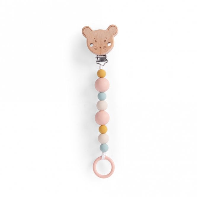 Moulin Roty Wooden Mouse Soother Holder