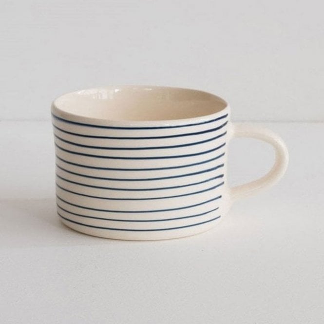 Musango Blue Horizontal Stripe Mug