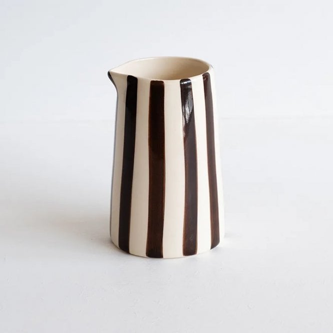 Musango Chocolate Candy Stripe Creamer Jug