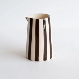 Chocolate Candy Stripe Creamer Jug