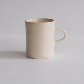 Cream Plain Wash Demi Mug