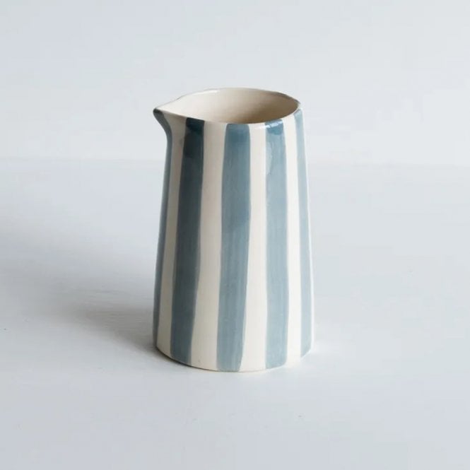 Musango Dove Grey Candy Stripe Creamer Jug