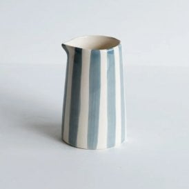 Dove Grey Candy Stripe Creamer Jug