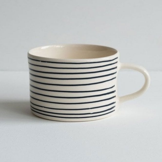 Musango Graphite Horizontal Stripe Mug