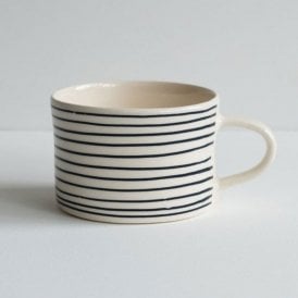 Graphite Horizontal Stripe Mug