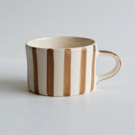 Latte Candy Stripe Mug