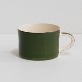 Moss Green Plain Wash Mug