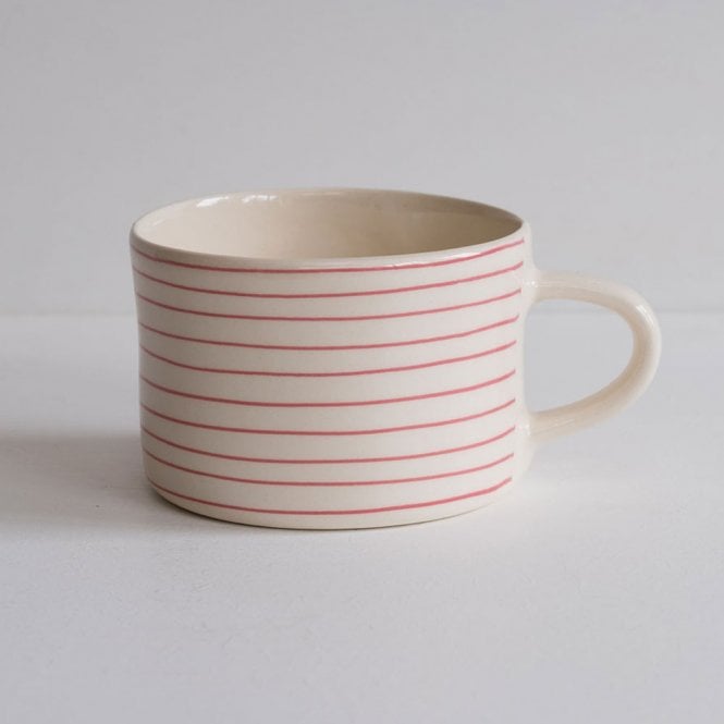 Musango Rose Horizontal Stripe Mug