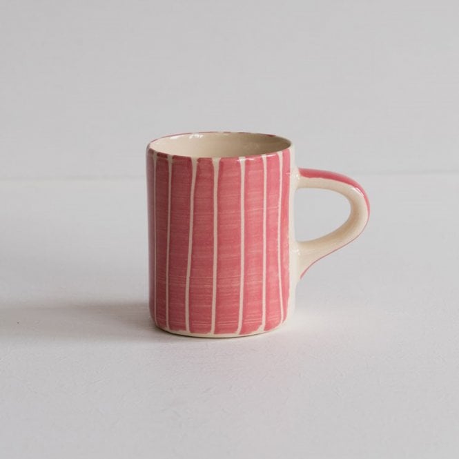 Musango Rose Sgraffito Stripe Espresso Cup