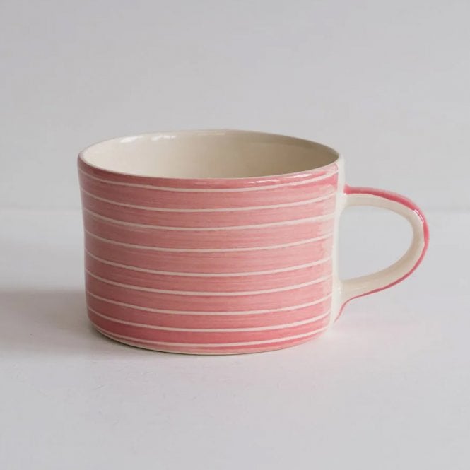Musango Rose Sgraffito Stripe Mug