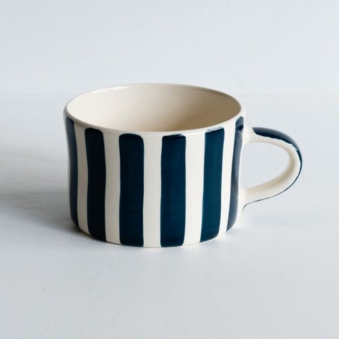 Musango Teal Candy Stripe Mug
