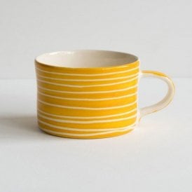Turmeric Sgraffito Stripe Mug