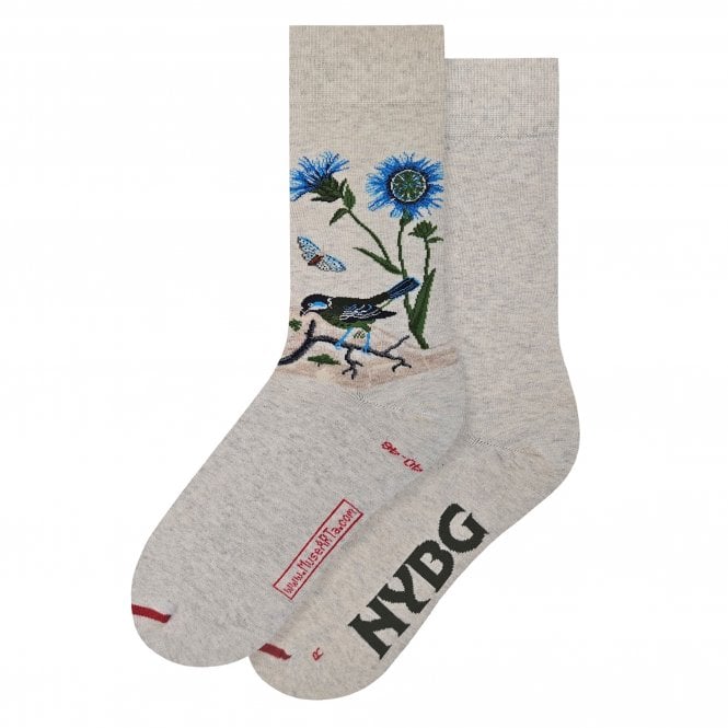 MuseARTa Blue Safflower Carthamus Caeruleus Socks