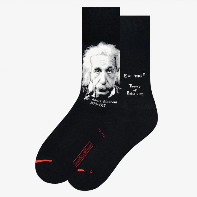 MuseARTa Men's Albert Einstein Science & History Socks