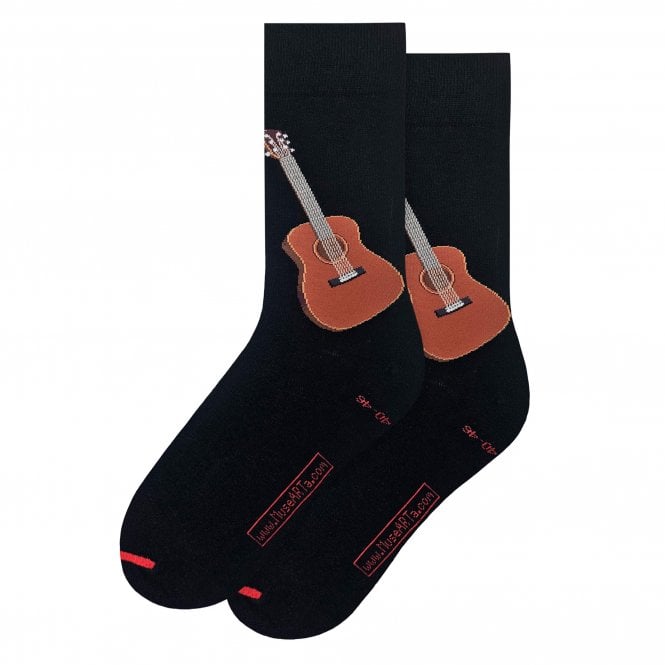 MuseARTa Men's Music Acoustic Guitar Socks