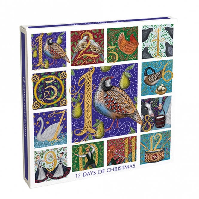 Museums & Galleries 12 Days of Christmas Pack of 12 Christmas Cards