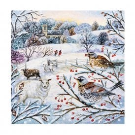 Across The Fields Pack of 8 Christmas Cards