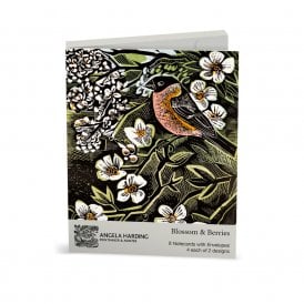 Angela Harding Blossom & Berries Notecard Wallet