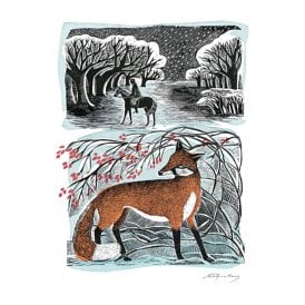 Angela Harding Stopping By The Woods Pack of 8 Christmas Cards